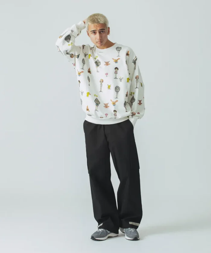 Xlarge Allover Print Crewneck Sweatshirt White (3)