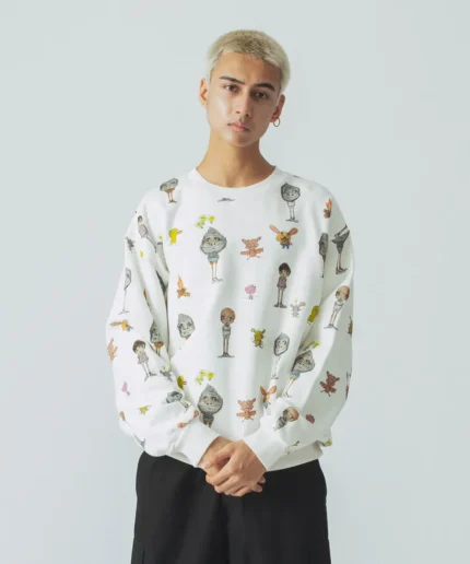 Xlarge Allover Print Crewneck Sweatshirt White (4)