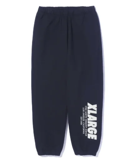 Xlarge Chenille Logo Sweat Pants Black (1)