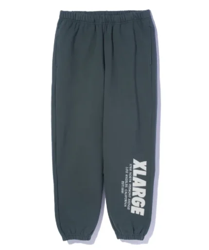 Xlarge Chenille Logo Sweat Pants Green (1)