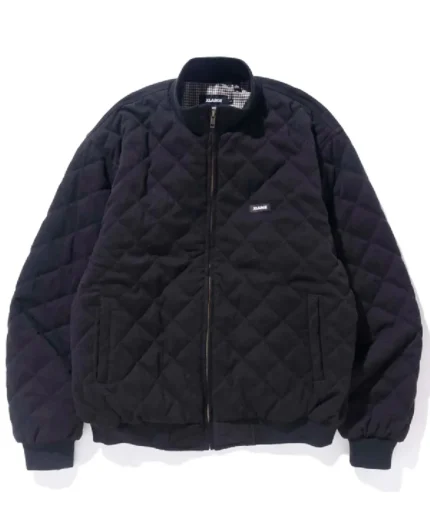 Xlarge Embroidered Quilted Jacket Black (1)