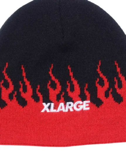 Xlarge Fire Single Beanie Red (2)