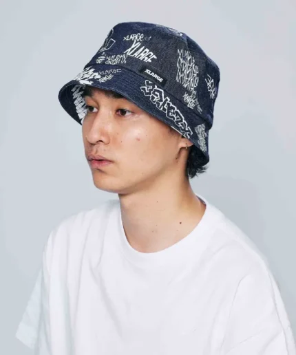 Xlarge Graffiti Denim Hat Blue (1)