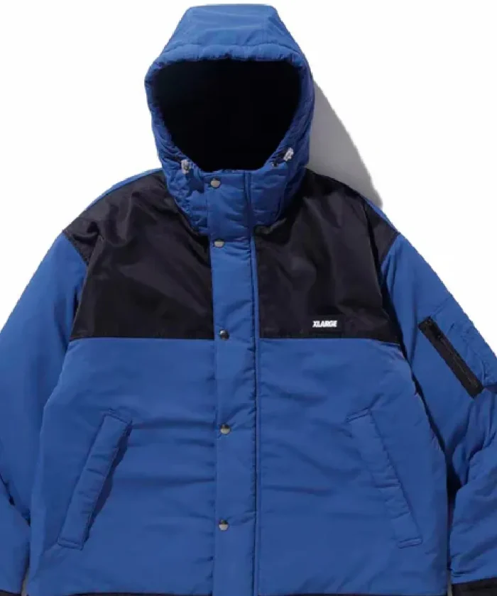 Xlarge Nylon Hooded Jacket Navy (2)