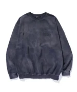 Xlarge Old English Bleached Crewneck Sweatshirt Black (1)