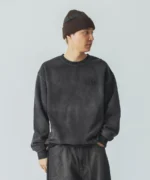 Xlarge Old English Bleached Crewneck Sweatshirt Black (3)