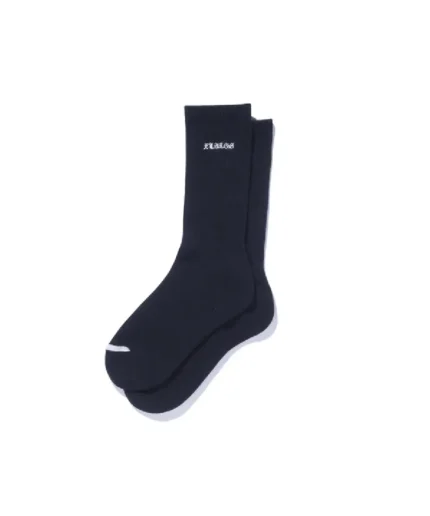 Xlarge Old English Emb. Socks Black (1)