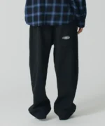 Xlarge Oval Logo Twill Wide Pants Black (3)