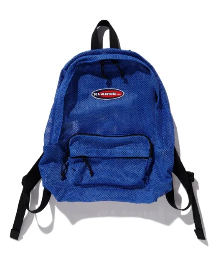 Xlarge Patched Mesh Backpack Blue (1)