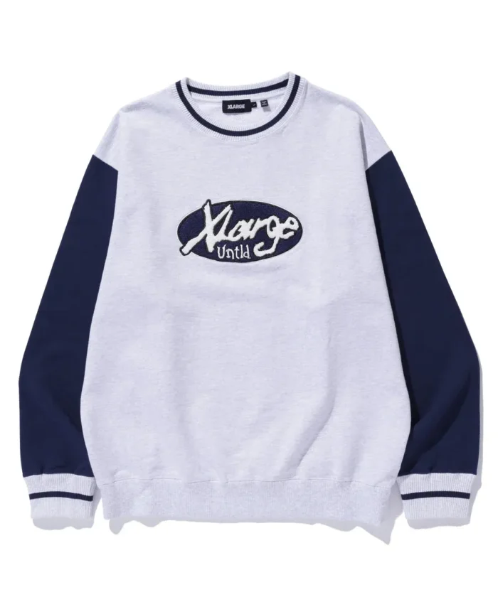 Xlarge Retro Crewneck Sweatshirt ASH (1)