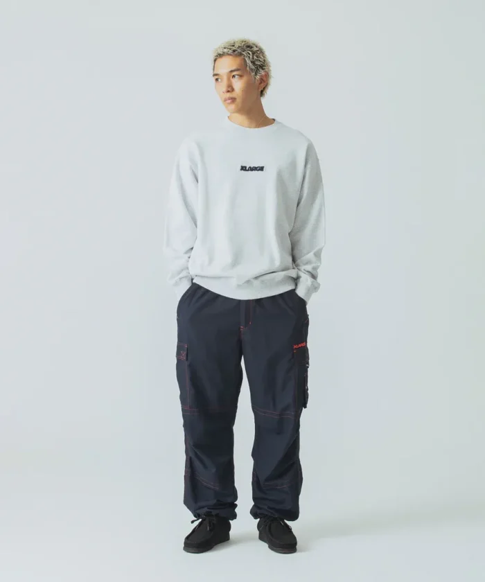 Xlarge Standard Logo Crewneck Sweatshirt Black ASH (3)