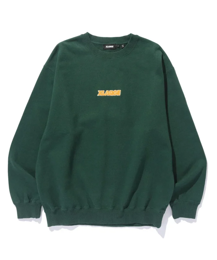 Xlarge Standard Logo Crewneck Sweatshirt Black Green (1)