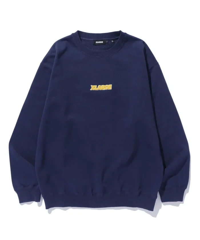 Xlarge Standard Logo Crewneck Sweatshirt Black Navy (1)