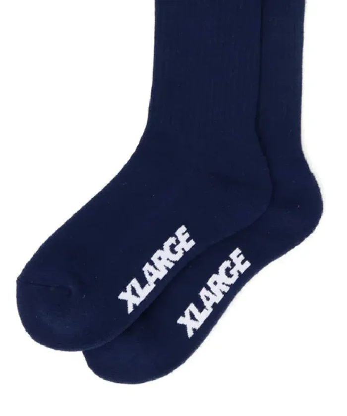 Xlarge XL 91 Embroidered Socks Navy